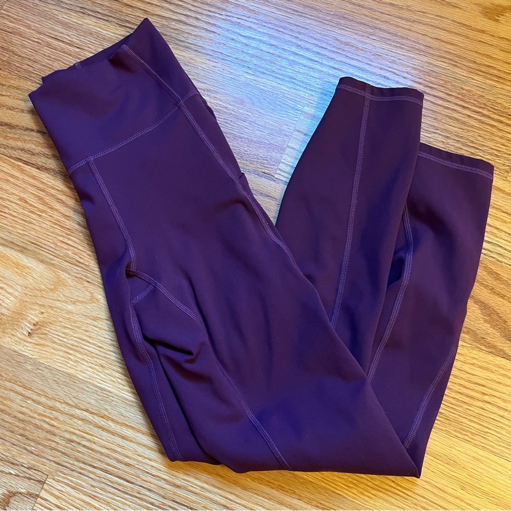 Fabletics pure luxe eggplant purple leggings